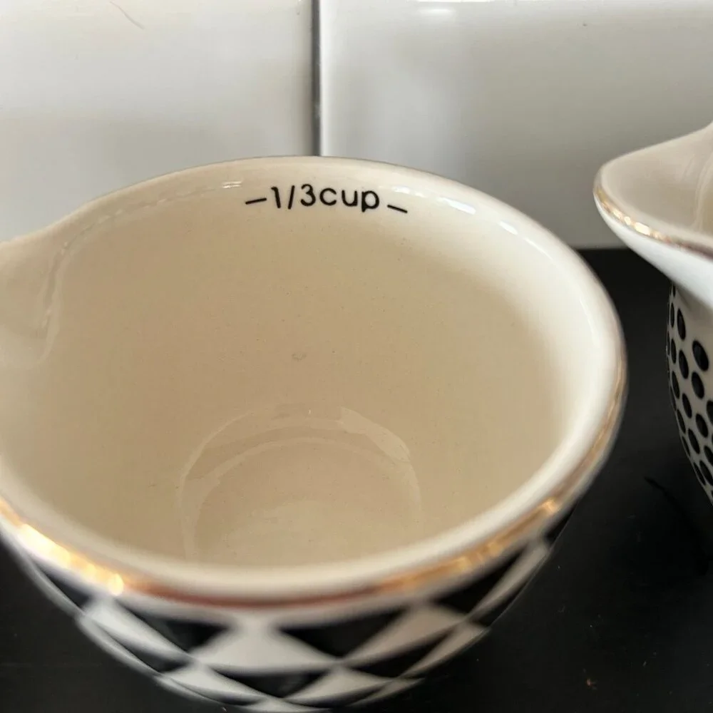 Ceramic Nesting Measuring Cups Set of 4